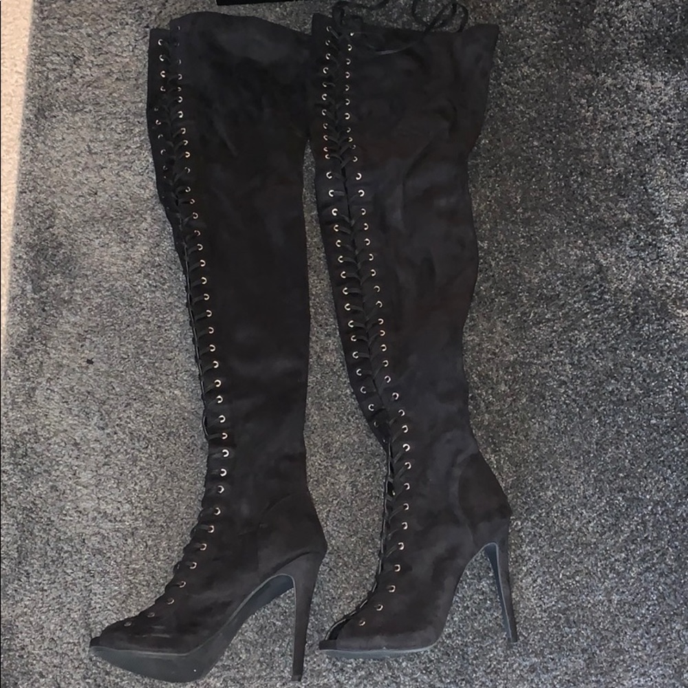 Bebe Piarry Thigh High Boot